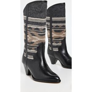 Isabel Marant Lijita Western Boot in Faded Black 38